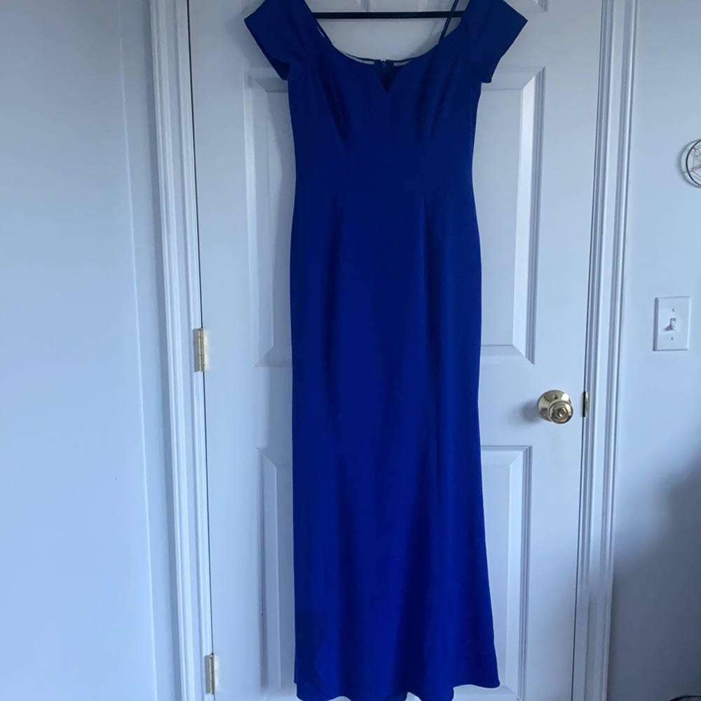 Badgley Mischka Cobalt Sweetheart Gown